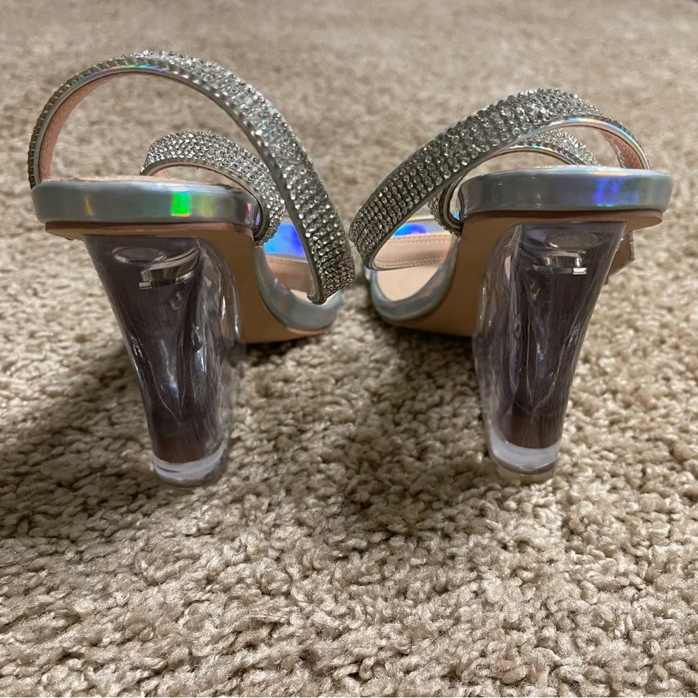 Fashion Nova Silver Color Wedge Heels - Picture 11 of 11